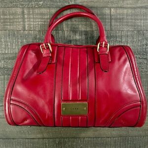 AUTHENTIC VINTAGE L.A.M.B RED SATCHEL PURSE - 2011 FALL COLLECTION - EUC